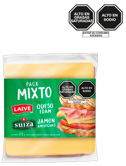 LAIVE Queso Edam x 140 gr. + Jamón Americano SUIZA