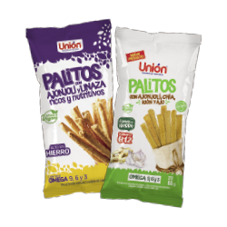 Palitos con Ajonjolí y Linaza/ con Kión y Ajo
